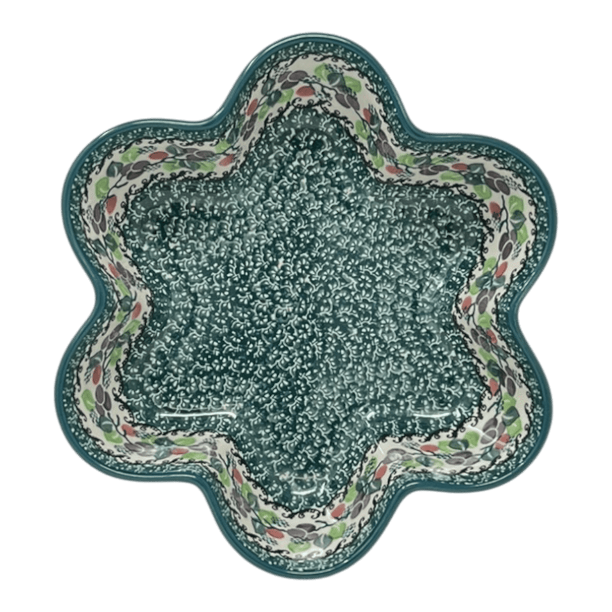 Baker, Flower-Shaped, 9.25" in "Sugar Plums" by Ceramika Artystyczna | AD20-2838Q