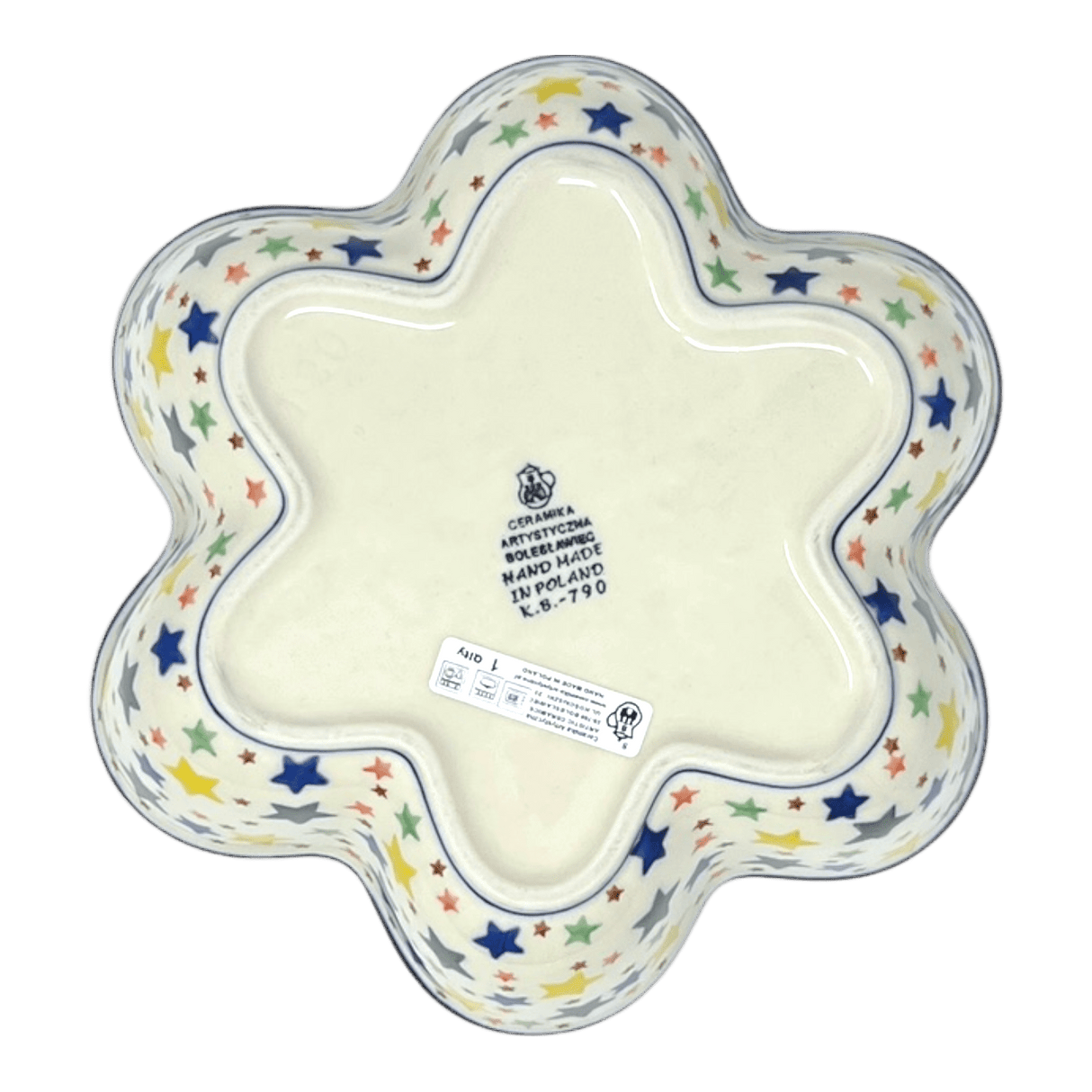 Baker, Flower-Shaped, 9.25" in "Star Shower" by Ceramika Artystyczna | AD20-359X