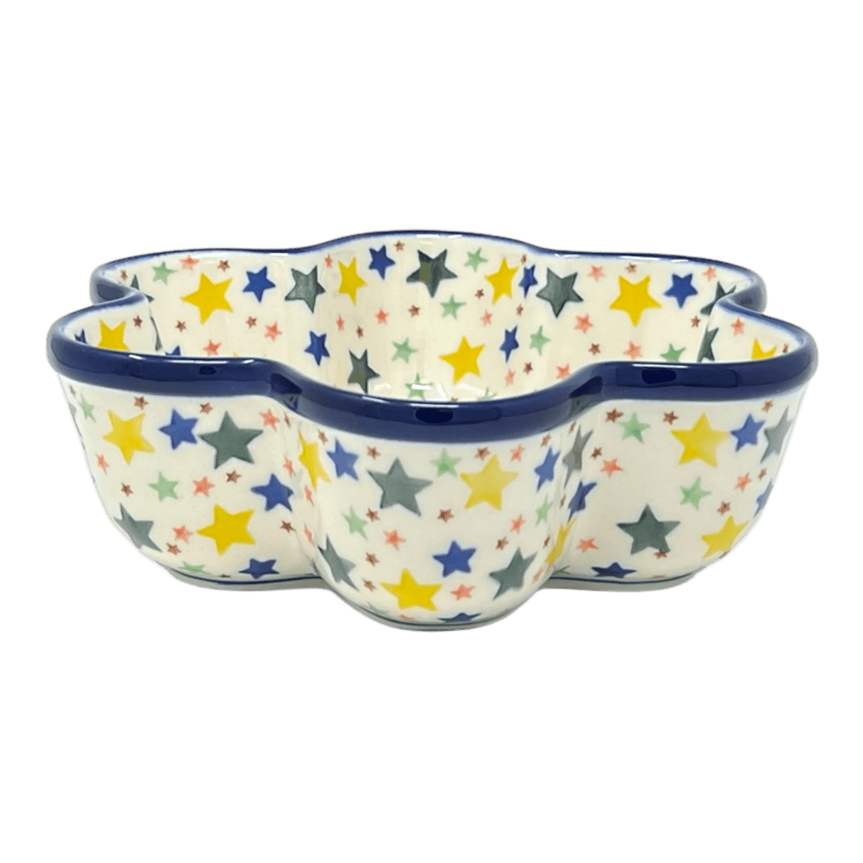 Baker, Flower-Shaped, 9.25" in "Star Shower" by Ceramika Artystyczna | AD20-359X