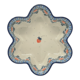 Baker, Flower-Shaped, 9.25" in "Strawberry Patch" by Ceramika Artystyczna | AD20-721X