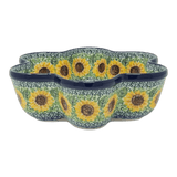 Baker, Flower-Shaped, 9.25" in "Sunflowers" by Ceramika Artystyczna | AD20-U4739