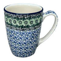 A picture of a Polish Pottery CA 22 oz. Extra-Large Mug (Ring of Green) | AD60-1479X as shown at PolishPotteryOutlet.com/products/22-oz-extra-large-mug-ring-of-green-ad60-1479x