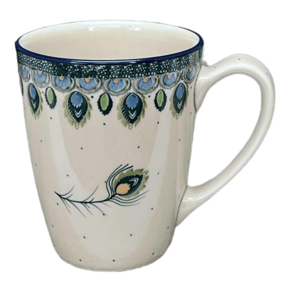 Mug, 22 oz in "Peacock Plume" by Ceramika Artystyczna | AD60-2218X