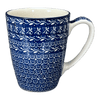 Polish Pottery Extra-Large 22 oz. Mug (Wavy Blues) | AD60-905X at PolishPotteryOutlet.com