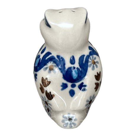 Shaker, Owl, 2.25" in "Blue Ribbon" by Ceramika Artystyczna | AD91-1026X