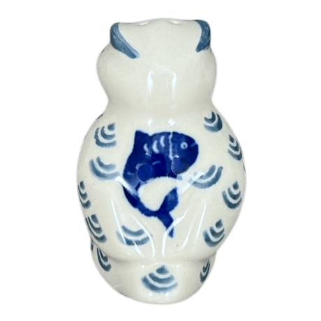 Shaker, Owl, 2.25" in "Koi Pond" by Ceramika Artystyczna | AD91-2372X