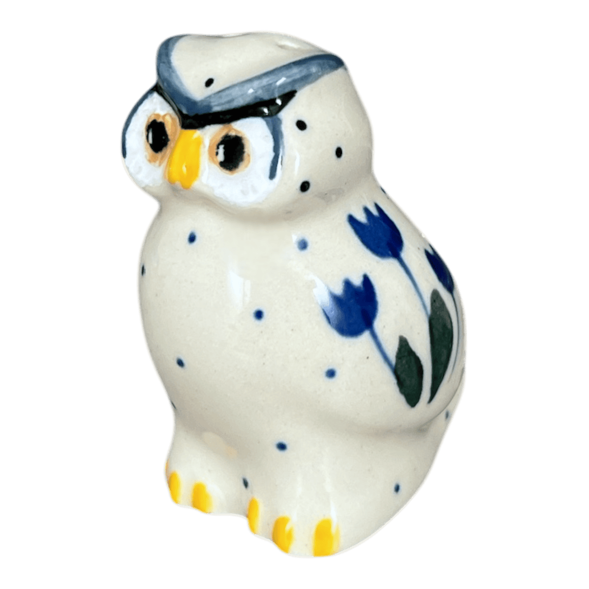 Shaker, Owl, 2.25" in "Tulip Dot" by Ceramika Artystyczna | AD91-377Z