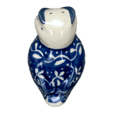 Shaker, Owl, 2.25" in "Wavy Blues" by Ceramika Artystyczna | AD91-905X