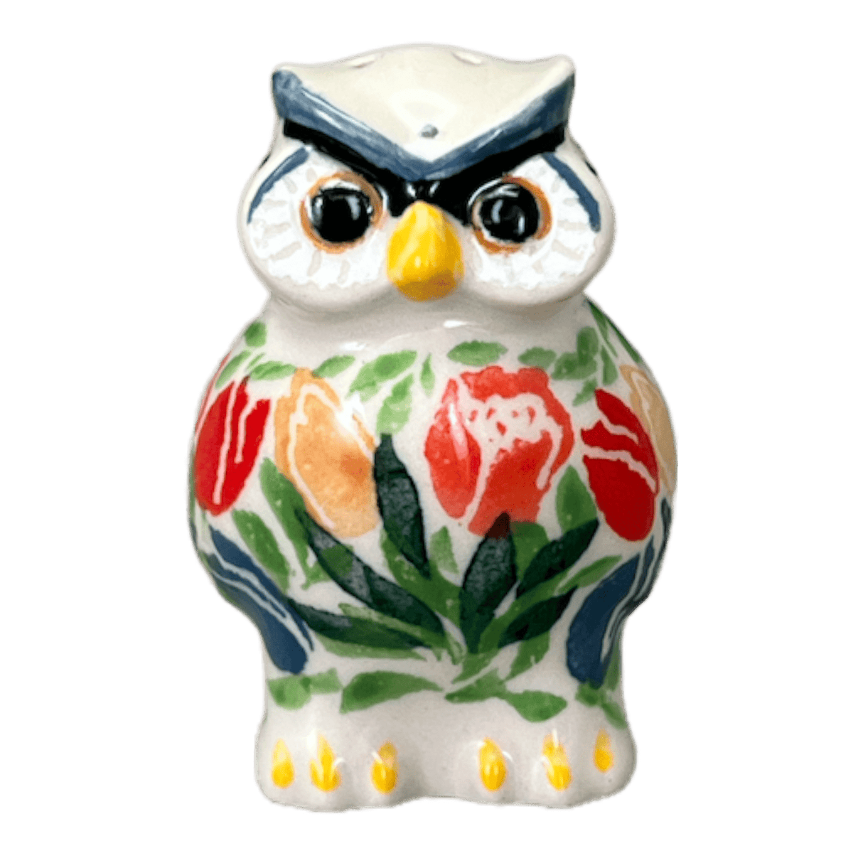 Shaker, Owl, 2.25" in "Tulip Burst" by Ceramika Artystyczna | AD91-U4226