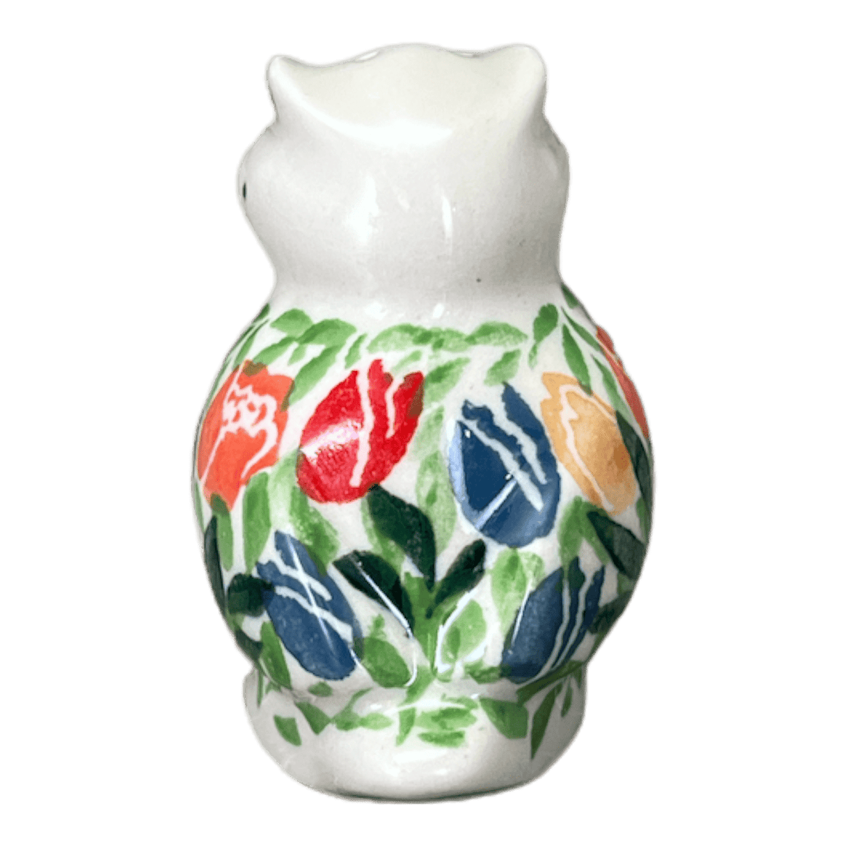 Shaker, Owl, 2.25" in "Tulip Burst" by Ceramika Artystyczna | AD91-U4226