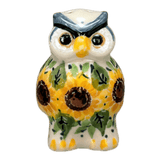 Shaker, Owl, 2.25" in "Sunflowers" by Ceramika Artystyczna | AD91-U4739