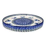 Small Round Tray, 7.75" in "Hens on the Run" by Ceramika Artystyczna | AE92-3329X