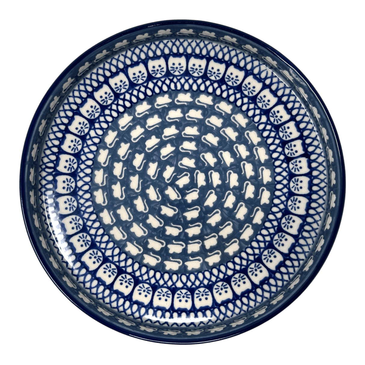 Small Round Tray, 7.75" in "Cat & Mouse" by Ceramika Artystyczna | AE92-U9967