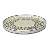 Tray, Round, 10" in "Sunny Circle" by Ceramika Artystyczna | AE93-0215