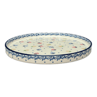 A picture of a Polish Pottery Tray, Round, 10" in "Mixed Berries" by Ceramika Artystyczna | AE93-1449X as shown at PolishPotteryOutlet.com/products/10-round-tray-mixed-berries-ae93-1449x