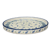 Polish Pottery 10" Round Tray (Hyacinth in the Wind) | AE93-2037X at PolishPotteryOutlet.com