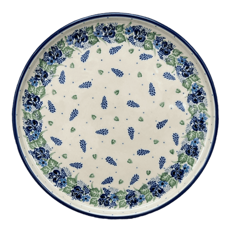 Tray, Round, 10" in "Hyacinth in the Wind" by Ceramika Artystyczna | AE93-2037X