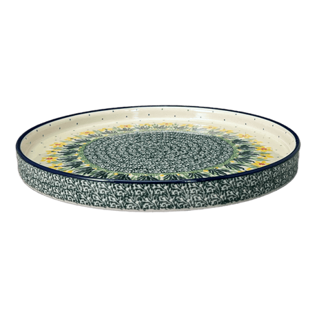 Tray, Round, 10" in "Daffodils in Bloom" by Ceramika Artystyczna | AE93-2122X