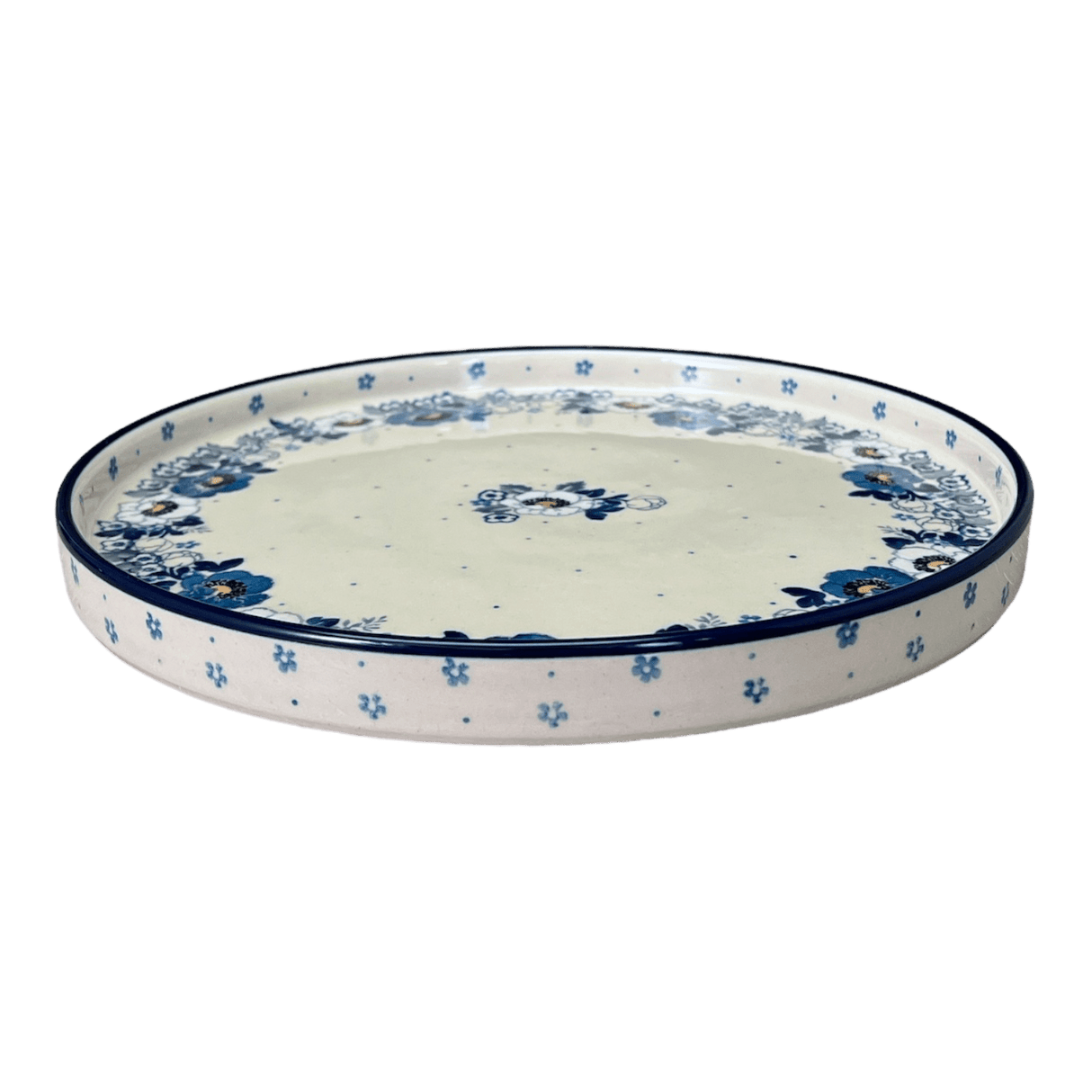 Tray, Round, 10" in "Dusty Anemone" by Ceramika Artystyczna | AE93-2221X