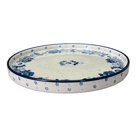 Polish Pottery Round Tray (Dusty Anemone) | AE93-2221X Additional Image at PolishPotteryOutlet.com