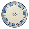 Polish Pottery Round Tray (Dusty Anemone) | AE93-2221X at PolishPotteryOutlet.com