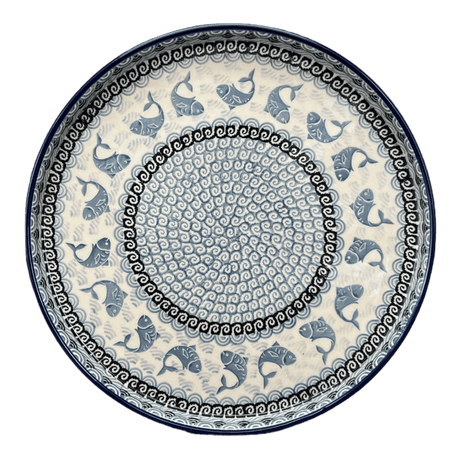 Tray, Round, 10" in "Periwinkle Pond" by Ceramika Artystyczna | AE93-2385X