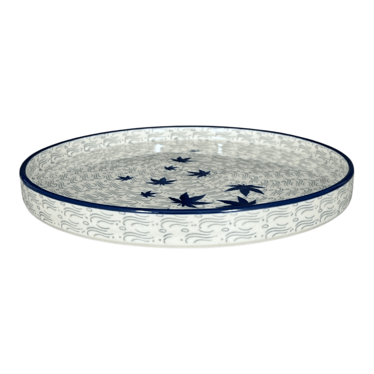 Tray, Round, 10" in "Blue Sweetgum" by Ceramika Artystyczna | AE93-2545X