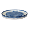 Polish Pottery Round Tray (Winter Skies) | AE93-2826X at PolishPotteryOutlet.com