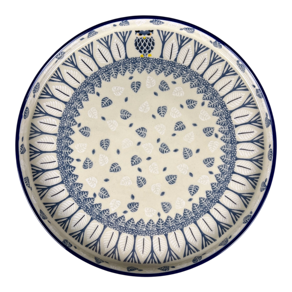 Tray, Round, 10" in "Lone Owl" by Ceramika Artystyczna | AE93-3326X