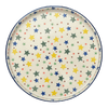 Polish Pottery CA 10" Round Tray (Star Shower) | AE93-359X at PolishPotteryOutlet.com