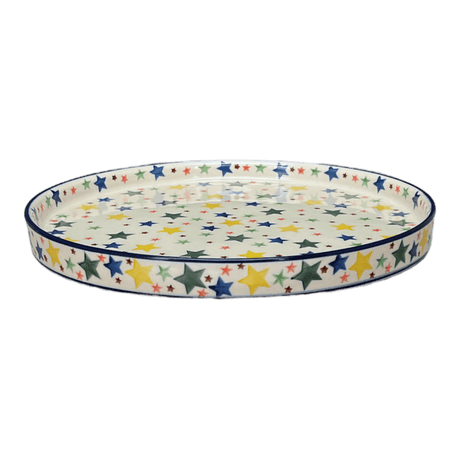 Tray, Round, 10" in "Star Shower" by Ceramika Artystyczna | AE93-359X