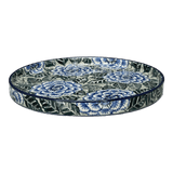 Tray, Round, 10" in "Blue Dahlia" by Ceramika Artystyczna | AE93-U1473