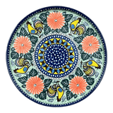 Tray, Round, 10" in "Regal Roosters" by Ceramika Artystyczna | AE93-U2617