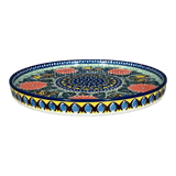 Tray, Round, 10" in "Regal Roosters" by Ceramika Artystyczna | AE93-U2617