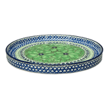 Tray, Round, 10" in "Green Goddess" by Ceramika Artystyczna | AE93-U408A