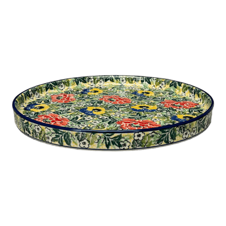 Tray, Round, 10" in "Tropical Love" by Ceramika Artystyczna | AE93-U4705