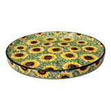 Tray, Round, 10" in "Sunflower Field" by Ceramika Artystyczna | AE93-U4737