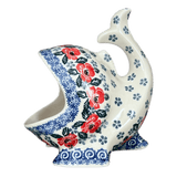 Scrubby Holder, Fish Shaped, 6.75" in "Rosie's Garden" by Ceramika Artystyczna | AF28-1490X