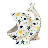 Scrubby Holder, Fish Shaped, 6.75" in "Star Shower" by Ceramika Artystyczna | AF28-359X