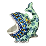 Scrubby Holder, Fish Shaped, 6.75" in "Regal Roosters" by Ceramika Artystyczna | AF28-U2617