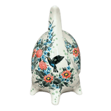 Scrubby Holder, Fish Shaped, 6.75" in "Hummingbird Bouquet" by Ceramika Artystyczna | AF28-U3357