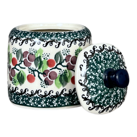 Bowl, Square, Sugar Bowl, 4" in "Sugar Plums" by Ceramika Artystyczna | AF38-2838Q