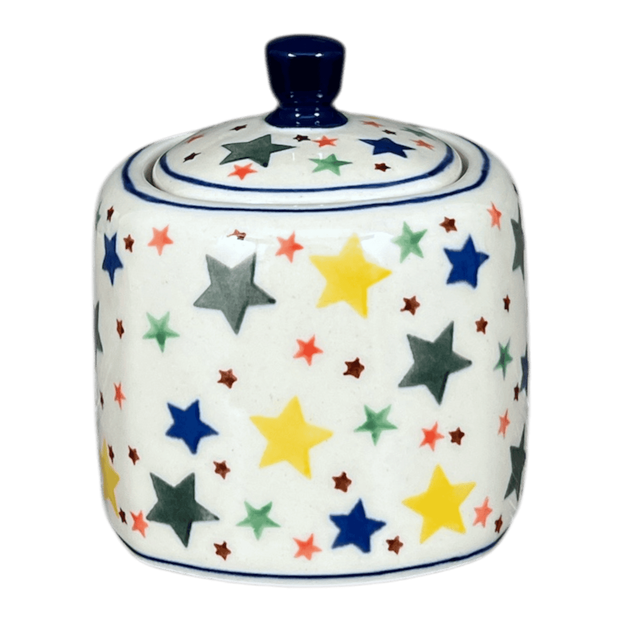 Bowl, Square, Sugar Bowl, 4" in "Star Shower" by Ceramika Artystyczna | AF38-359X