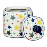 Bowl, Square, Sugar Bowl, 4" in "Star Shower" by Ceramika Artystyczna | AF38-359X