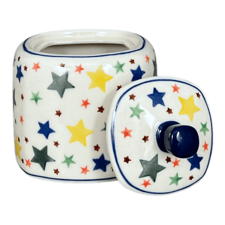 Bowl, Square, Sugar Bowl, 4" in "Star Shower" by Ceramika Artystyczna | AF38-359X