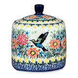 Bowl, Square, Sugar Bowl, 4" in "Hummingbird Bouquet" by Ceramika Artystyczna | AF38-U3357