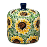 Bowl, Square, Sugar Bowl, 4" in "Sunflower Field" by Ceramika Artystyczna | AF38-U4737