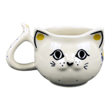 Mug, Cat Shaped, 10 oz in "Sunny Circle" by Ceramika Artystyczna | AH14-0215