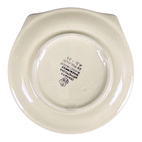 Saucer, Plate, Cat Shaped, 5.75" in "Green Lace" by Ceramika Artystyczna | AH15-1149Q