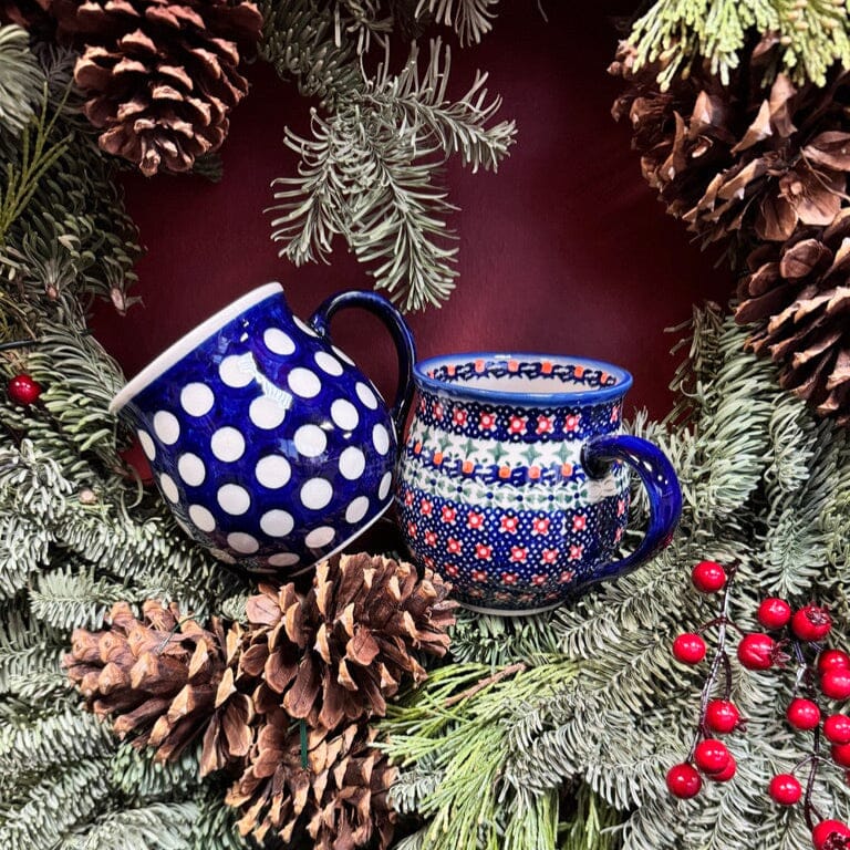 Mug, Belly Mug, 16 oz Large in "Hello Dotty" by Andy | NDA10-A64